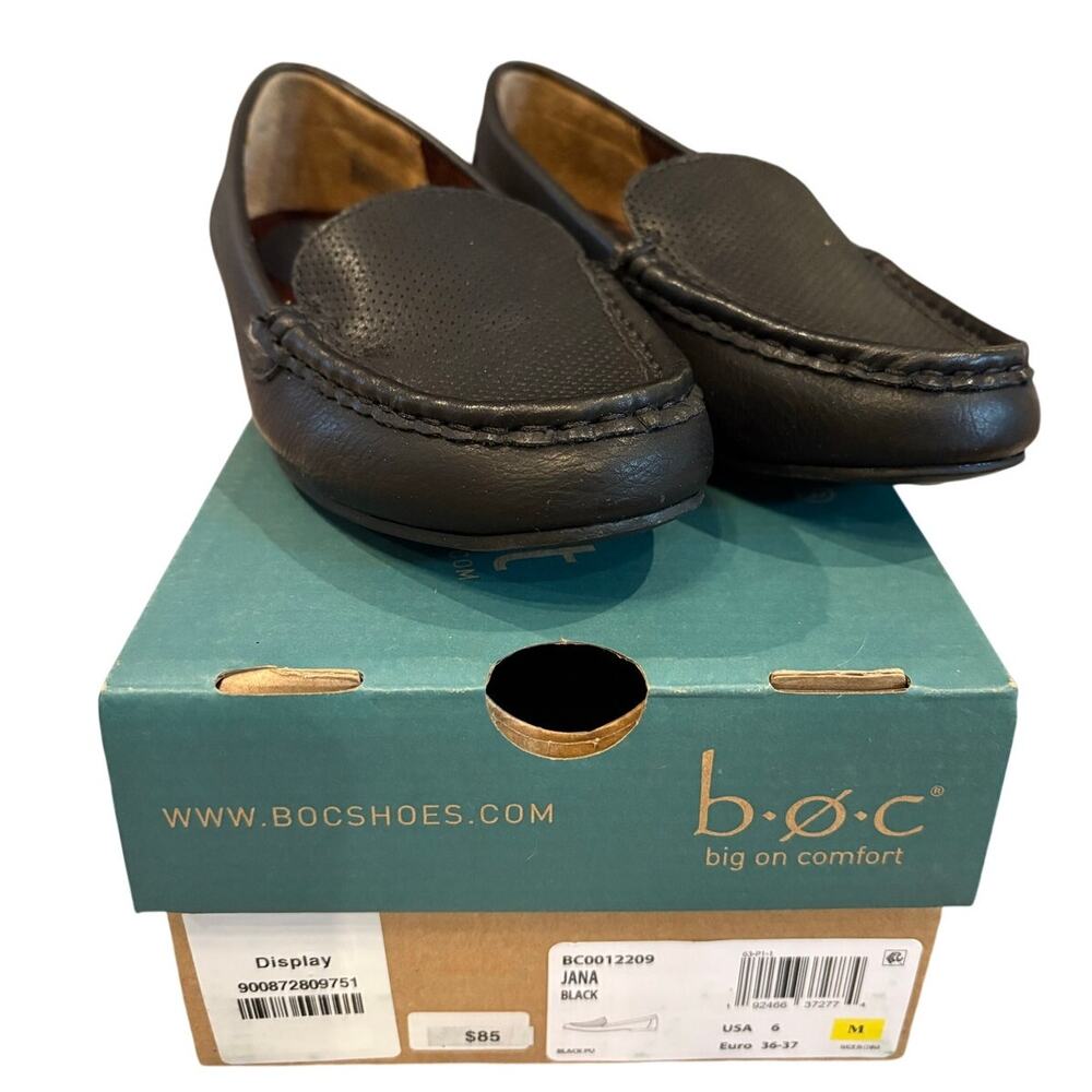 Born Concept b.o.c. Jana Black Loafers Women’s Size 6 Flats NEW IN BOX